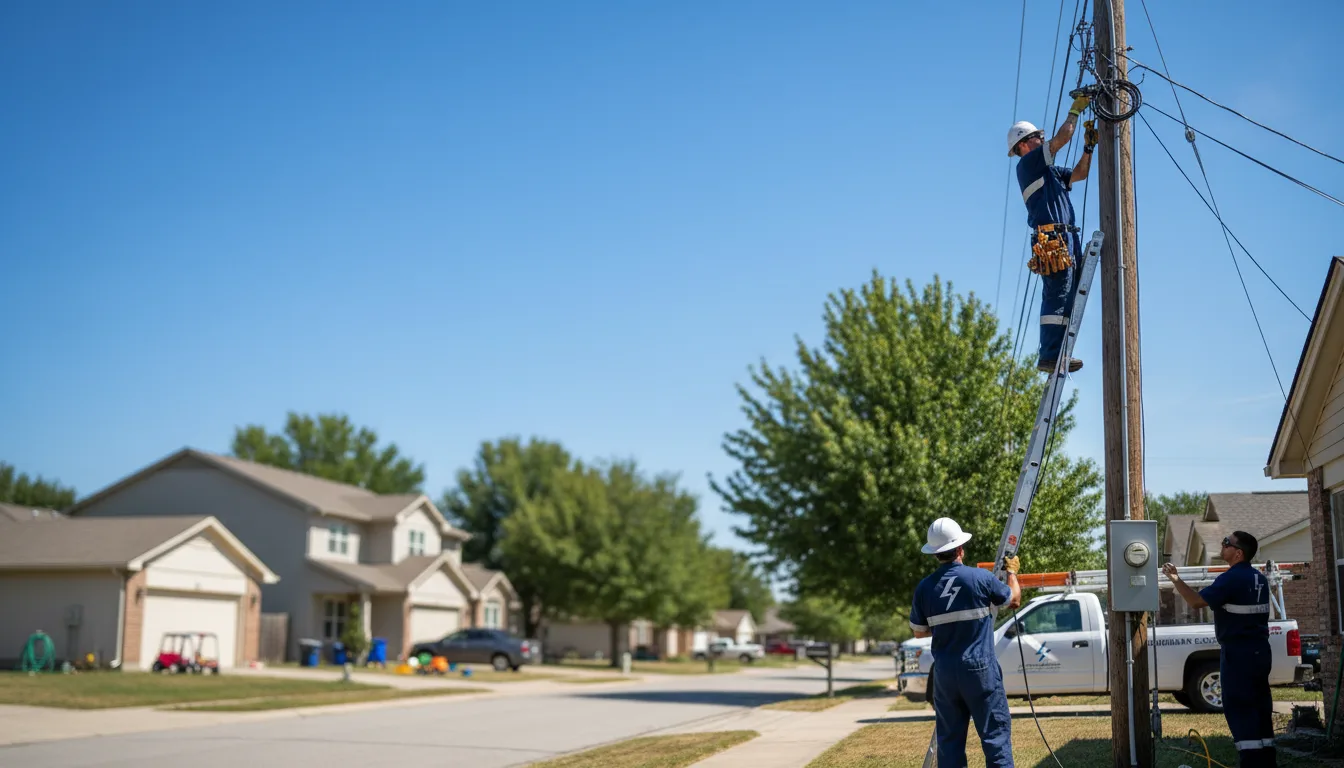 Residential electrician providing installation services in Midwest, WY